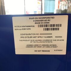 【エコツール岡崎岩津店】☆Snap-on/スナップオン 9ドロワ ロールキャビネット KRHT4009KPCM   ITFBQTL4Y3DC【愛知県/岡崎市/工具】の画像