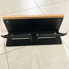 木製棚付き　トイレットペーパーホルダーの画像