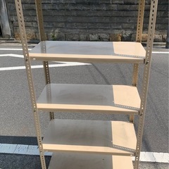 スチールラック5段　アイボリーの画像