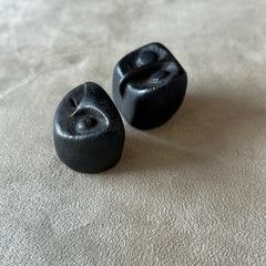 弥生時代 異型環状勾玉 さる玉 鞍型 出土品　骨董品　黒石　アンティーク美術品の画像