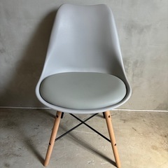 ニトリ ヘンリー ダイニングチェア×2 グレーの画像