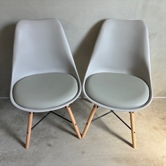 ニトリ ヘンリー ダイニングチェア×2 グレー