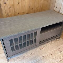 テレビ台 格子戸のローボード幅100 完成品 ブラウン AV機器...
