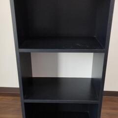 3段カラーボックス　ブラック　美品
