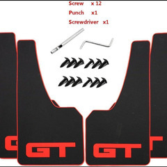【新品】 GT マッドガード 汎用泥よけ ゴム製 マッドフラップ  自動車 泥はね防止の画像