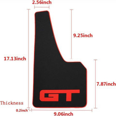 【新品】 GT マッドガード 汎用泥よけ ゴム製 マッドフラップ  自動車 泥はね防止の画像