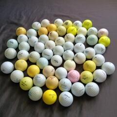 使用済みボール63個まとめて　ゴルフボール