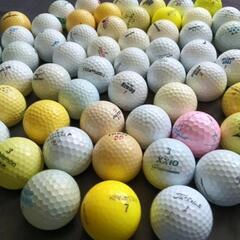 使用済みボール63個まとめて　ゴルフボールの画像