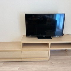 Re:CENO伸縮式TV ボード（ナチュラル）の画像
