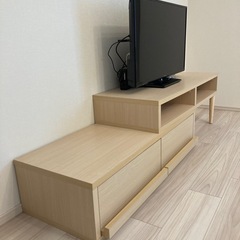 Re:CENO伸縮式TV ボード（ナチュラル）の画像