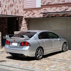 検査6年11月シビック タイプR K20A iVTEC/225PS/6速マニュアル/無限フロントエアロ/5ZIGENマフラー/カロッツェリアディスプレイオーディオの画像