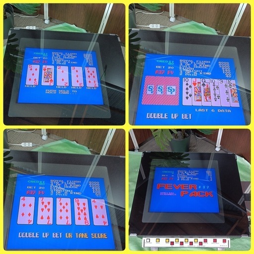 《直接引取限定》〈中古品〉テーブルゲーム　ポーカー　FEVER PACK 昭和レトロ　2台セット　動作確認済※鍵1セット※千円札用