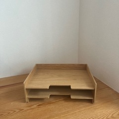 【美品】無印良品　書類整理トレー　収納の画像