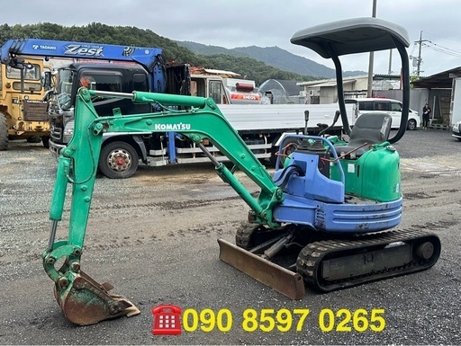 コマツKOMATSU PC15FR-1. 2702時間. 1.5トンクラス.倍速. ミニ油圧ショベル.