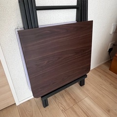 おりたたみテーブル ダイニングテーブル パソコンデスク 約100×60×74cm折りたたみデスク 完成品 組み立て不要 作業台 食卓 リビングテーブルの画像