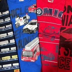 トミカ、プラレールTシャツの画像