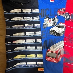 トミカ、プラレールTシャツの画像