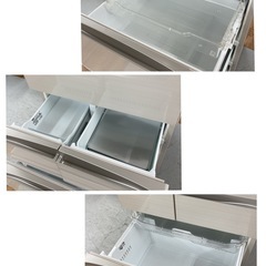 S187 ⭐ TOSHIBA ５ドア冷蔵庫（458L 観音開き）15年製 GR-H460FV ⭐ 動作確認済 ⭐ クリーニング済の画像