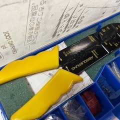 WORLD 電工ペンチセット T-1 端子いろいろ 圧着 ワイヤーカッター ストリッパー 配線ペンチセット 中古品 ③の画像