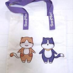 犬　猫　キャンバス　トートバッグの画像