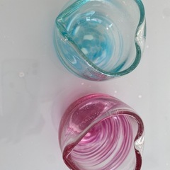 沖縄の琉球ガラスのペアグラス⭐︎の画像