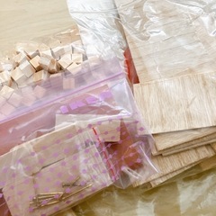 夏休み 自由研究 木材色々 ハンドル鋸 工作 DIY 知育 の画像
