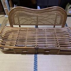 ラタンソファー　