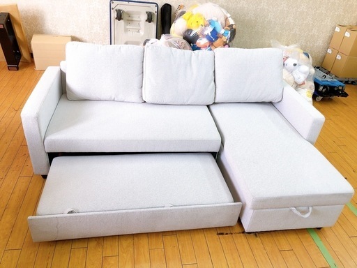 ❤️ソファベッド グレー 3人掛け  現状品 