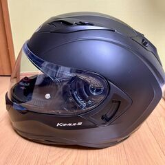 【取引完了】OGK Kabuto KAMUI-3 フラットブラック Mサイズ フルフェイスヘルメットの画像