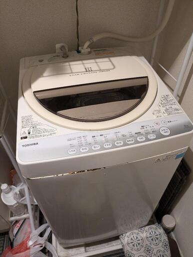 洗濯機（９月３日まで洗濯機現地取りに来ていただける方）
