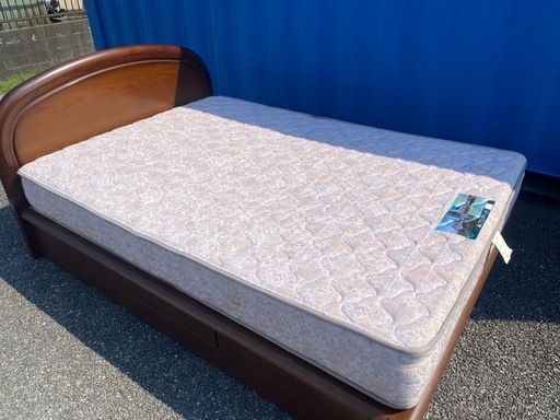 福岡市内配達無料　フランスベッド　ダブルベッドフレームセット