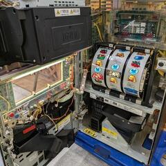 パチスロ実機 初代 政宗 コイン不要機 ID：126-013093-007の画像