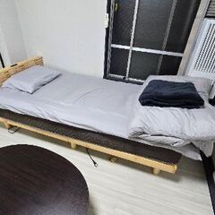 シングルベッド　マットレス付き　布団は別