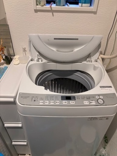 2019年製　シャープ　ES-GE7D-W 全自動洗濯機 ホワイト