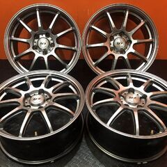 INTER MILANO LCZ インターミラノ 社外ホイール 17インチ 4本 7J5HPCD114.3+48 レヴォーグ CH-R ヴォクシー エスティマ等　(VHM691)