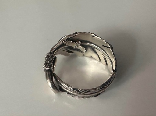 garden of eden feather turquoise ring