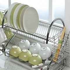 【決まりました】［新品・未開封］ステンレス製 食器乾燥棚の画像