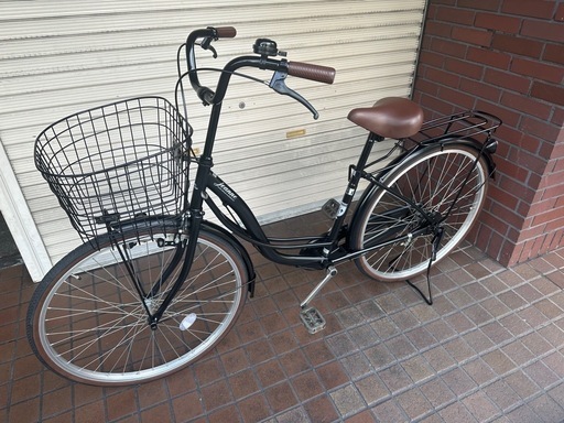 26インチ　ママチャリ　ブラック