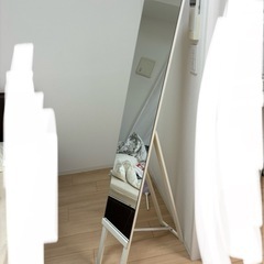 購入者決定済　9/16午後引渡しのみ‼️ミラー　全身鏡　姿見の画像