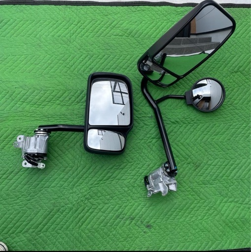 日野　デュトロ2t ワイド新車外し純正美品ミラー両側電動格納♪ミラー 左右セット ドアミラー