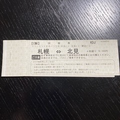 ドリーミントオホーツク号　札幌北見一枚