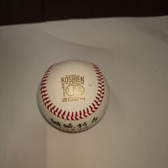 甲子園100周年記念試合球　岩崎選手の画像