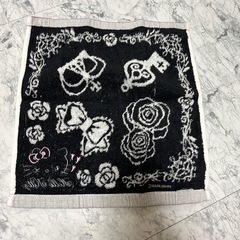 ハローキティ　ハンドタオル　紫　MARUSHIN バラの画像
