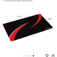 ゲーミングチェア、デスク、マットの画像