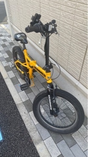 HUMMER(ハマー) FDB206FAT-BIKE イエロー 20型 外装6段変速　折りたたみ自転車