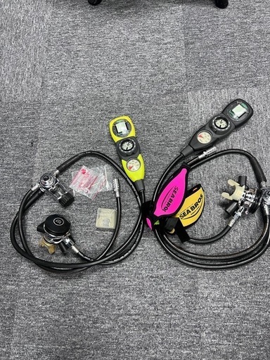 【2個セット】mares tusa レギュレーター コンソールゲージ ホース