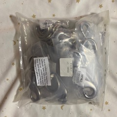 SHANOER20個入り Dリング Dカン ストラップバックル 2.5cm 金属製 シルバー ＆ 20個入り スイベルスナップ フック 90mm 304ステンレス鋼製の画像