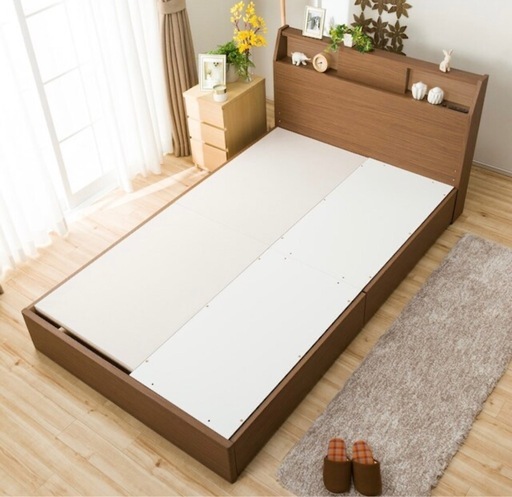 ニトリ セミダブルベットフレーム＆マットレス 配送設置対応可