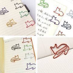 キャットクリップ10個（新品）レッドの画像