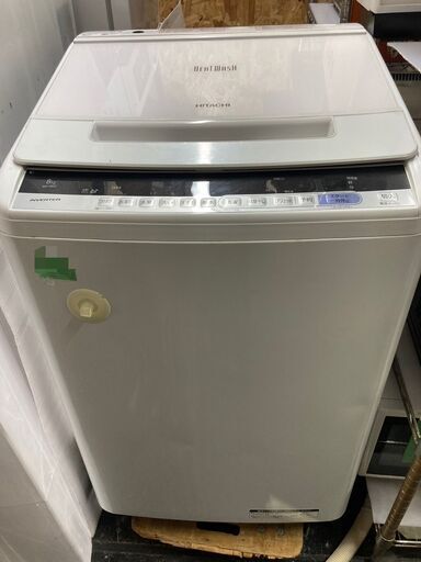 ☆中古￥15,800！HITACHI　8.0kg洗濯機　家電　BW-V80C型　幅61㎝ｘ奥行61㎝ｘ高さ100㎝　2019年製　【BH155】